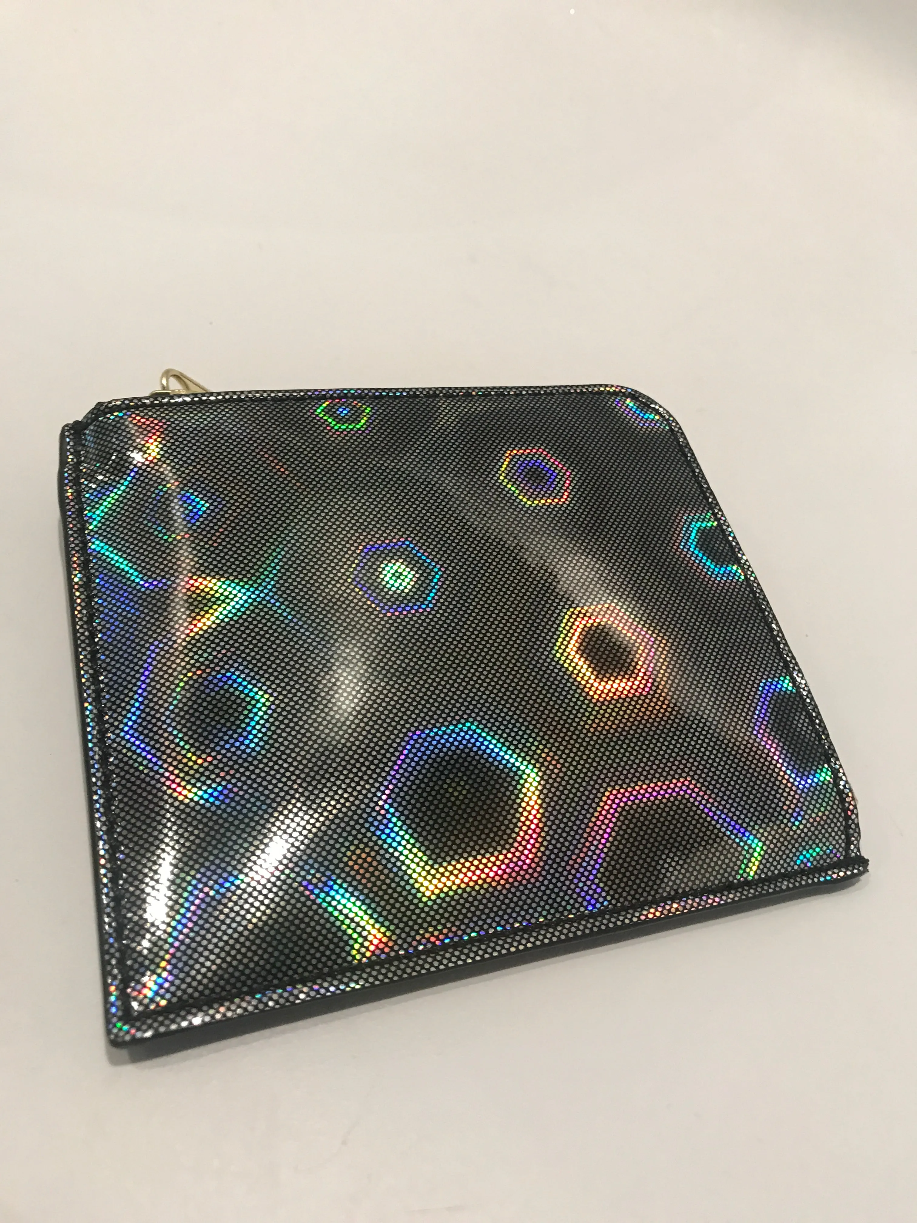 2-Sided Zip Wallet Black Rainbow 3100BR