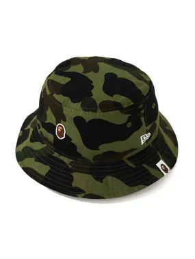 A Bathing Ape New Era 1st Camo Bucket Hat Green