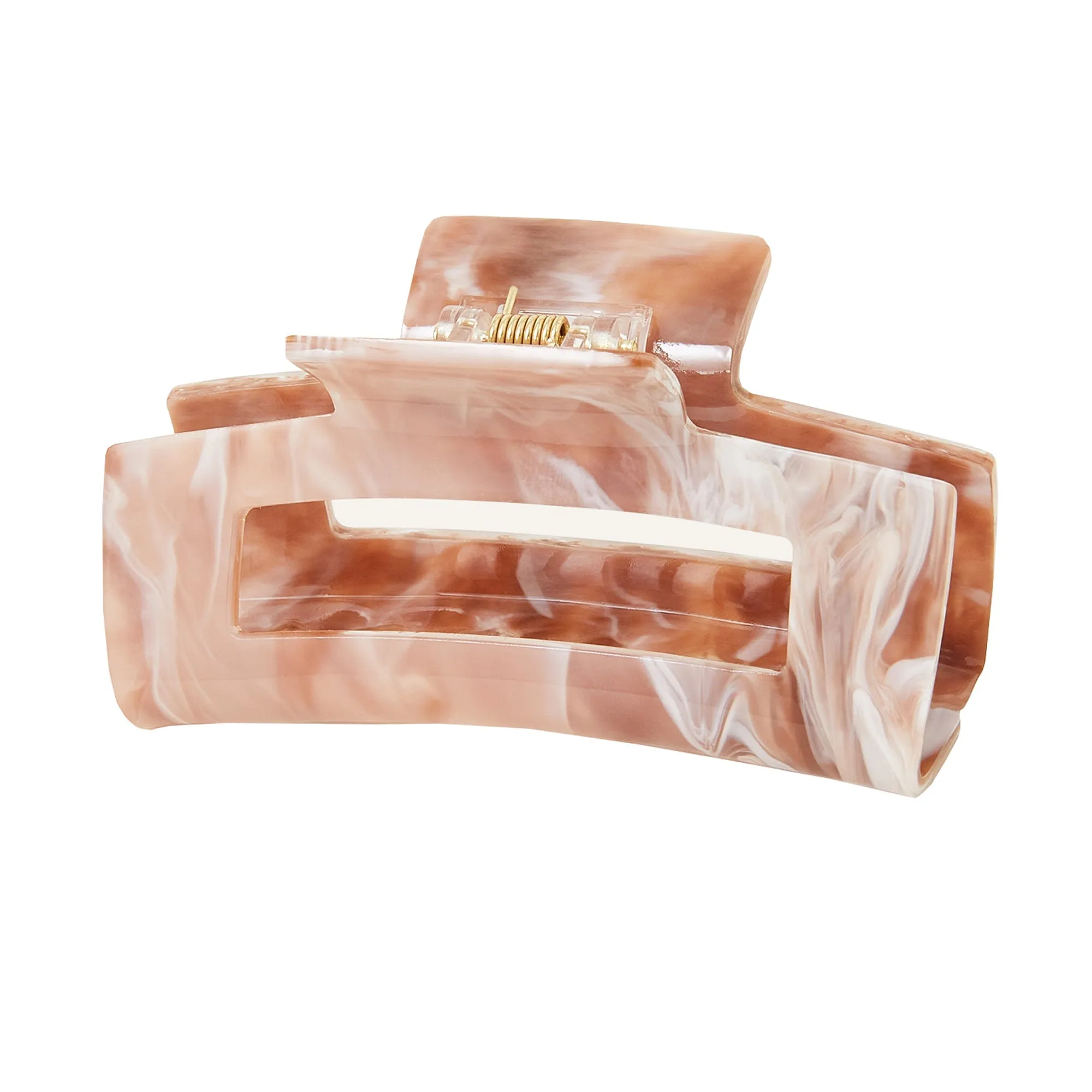 Accessorize London Marble Rectangular Claw Clip