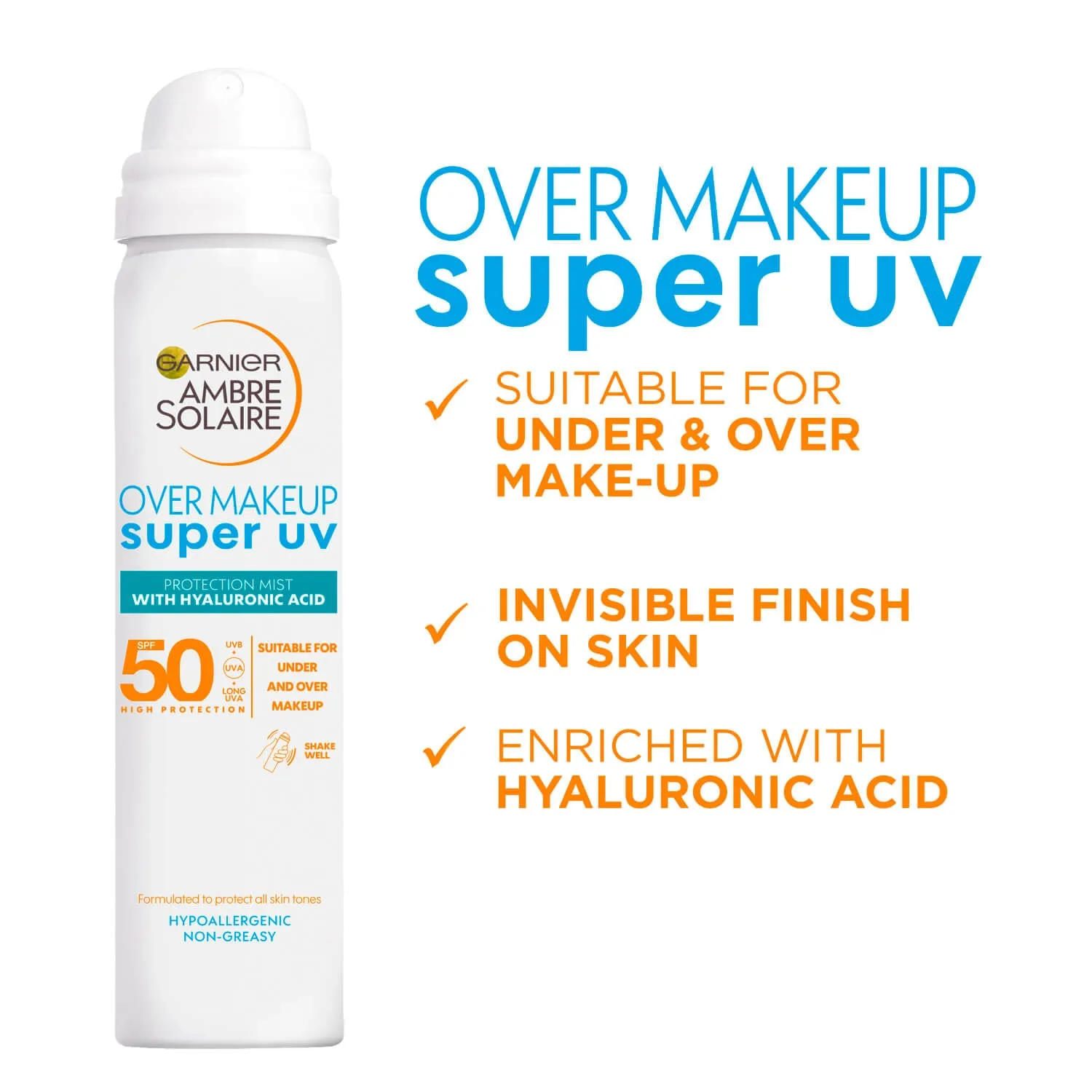 Ambre Solaire Over Makeup Super UV Protection Mist SPF50 - 75ml