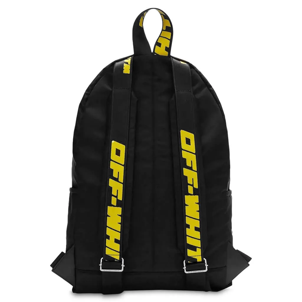 Arrow Nylon Backpack - Black/White