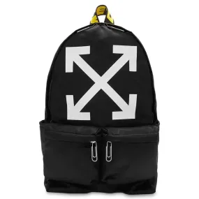 Arrow Nylon Backpack - Black/White