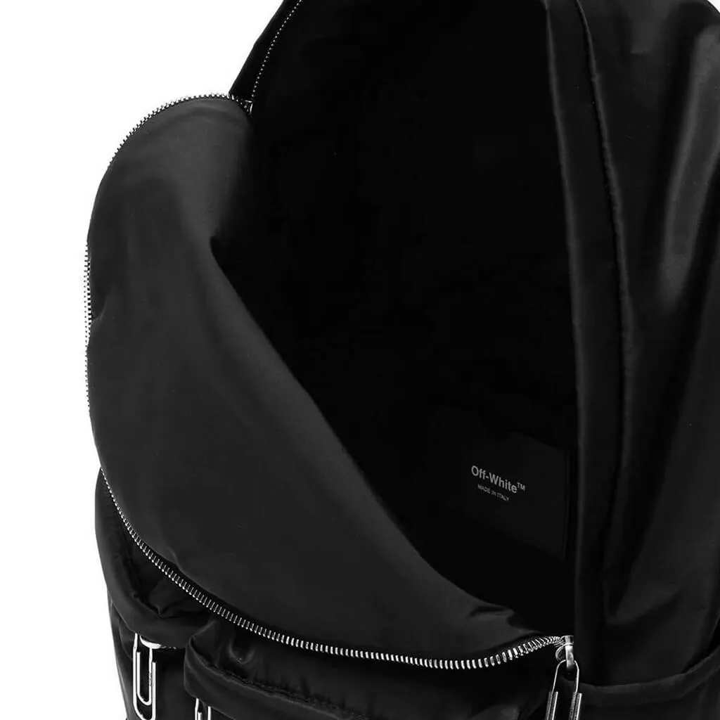 Arrow Nylon Backpack - Black/White