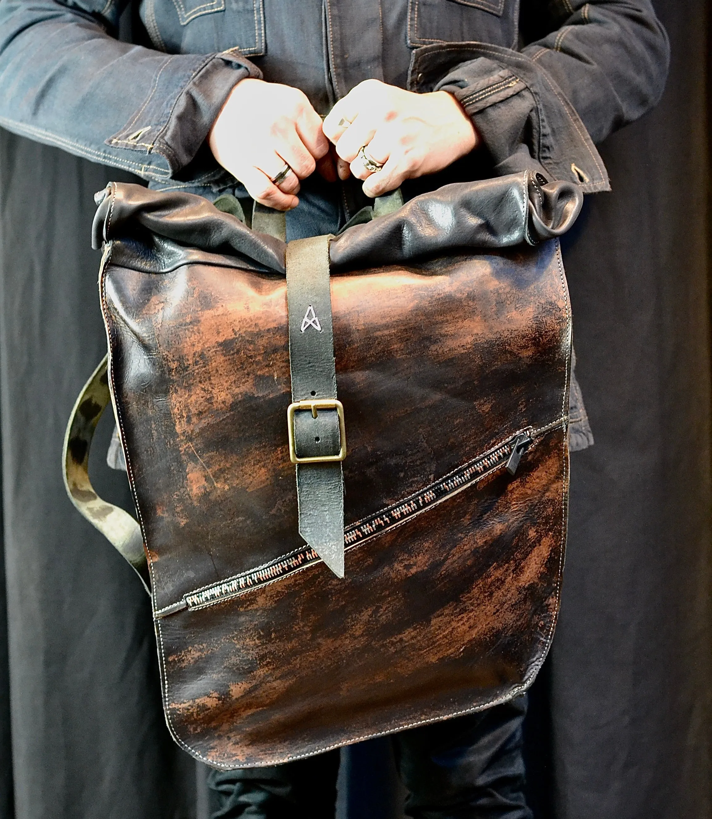 Backpack | brown/black | calf