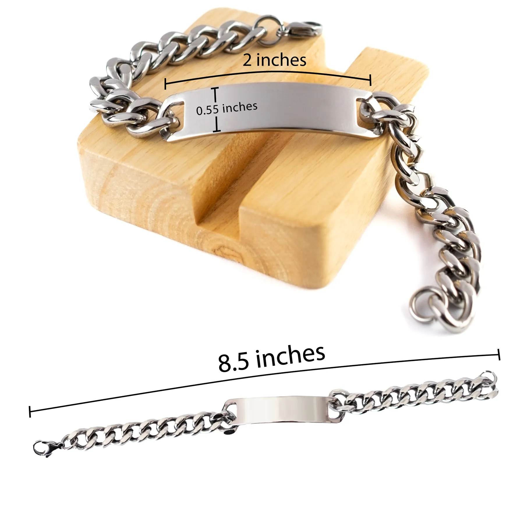 Badass Chef Gifts, I'm Chef not a magician, Sarcastic Cuban Chain Stainless Steel Bracelet for Chef Birthday Christmas for  Men, Women, Friends, Coworkers