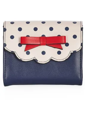 Banned Poppy Polka Wallet White