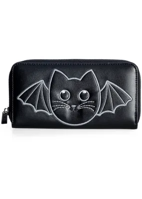 Banned Wendigo Bat Cat Wallet Black