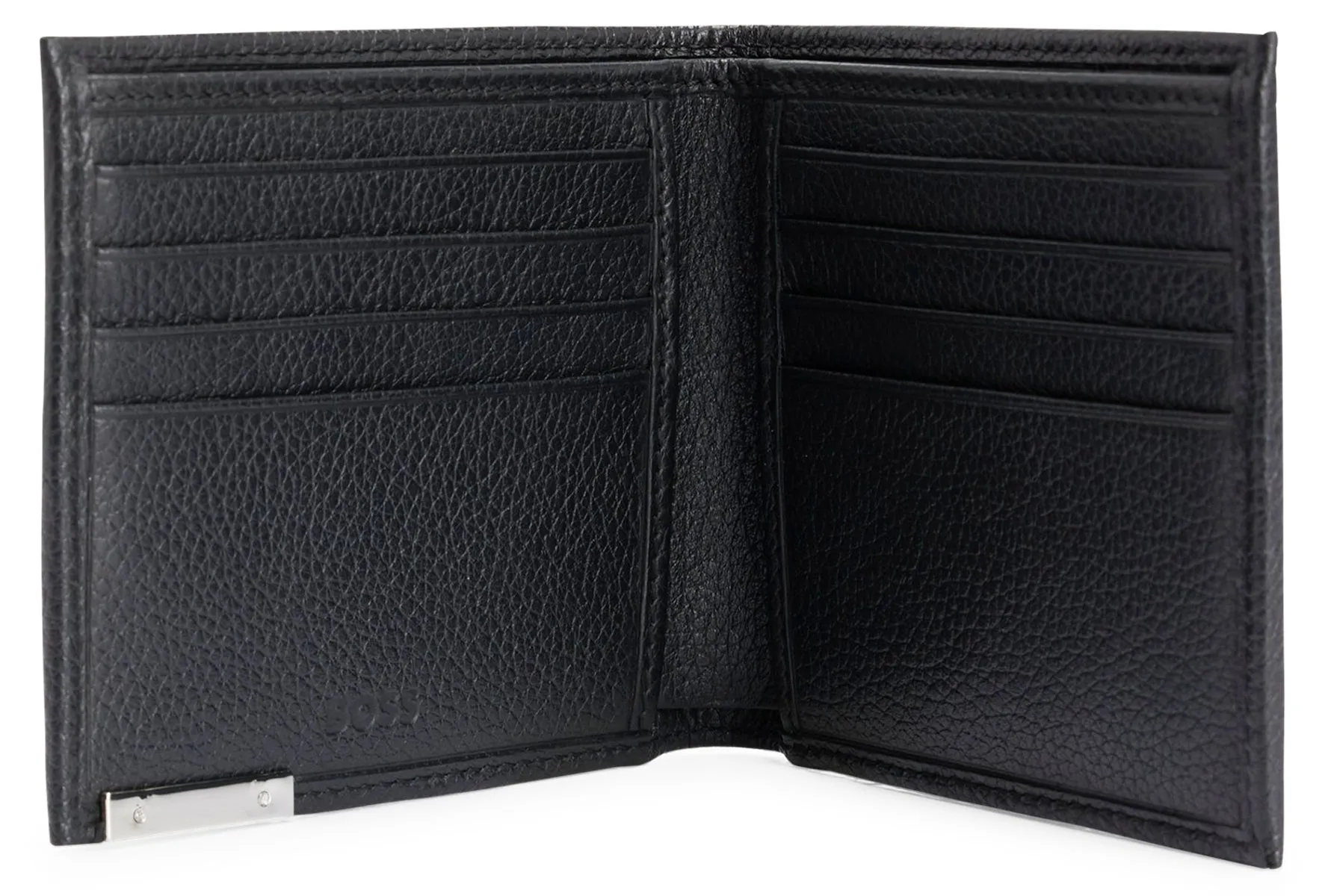 Boss Gbbm Card Holder & Wallet Set In Black For Men