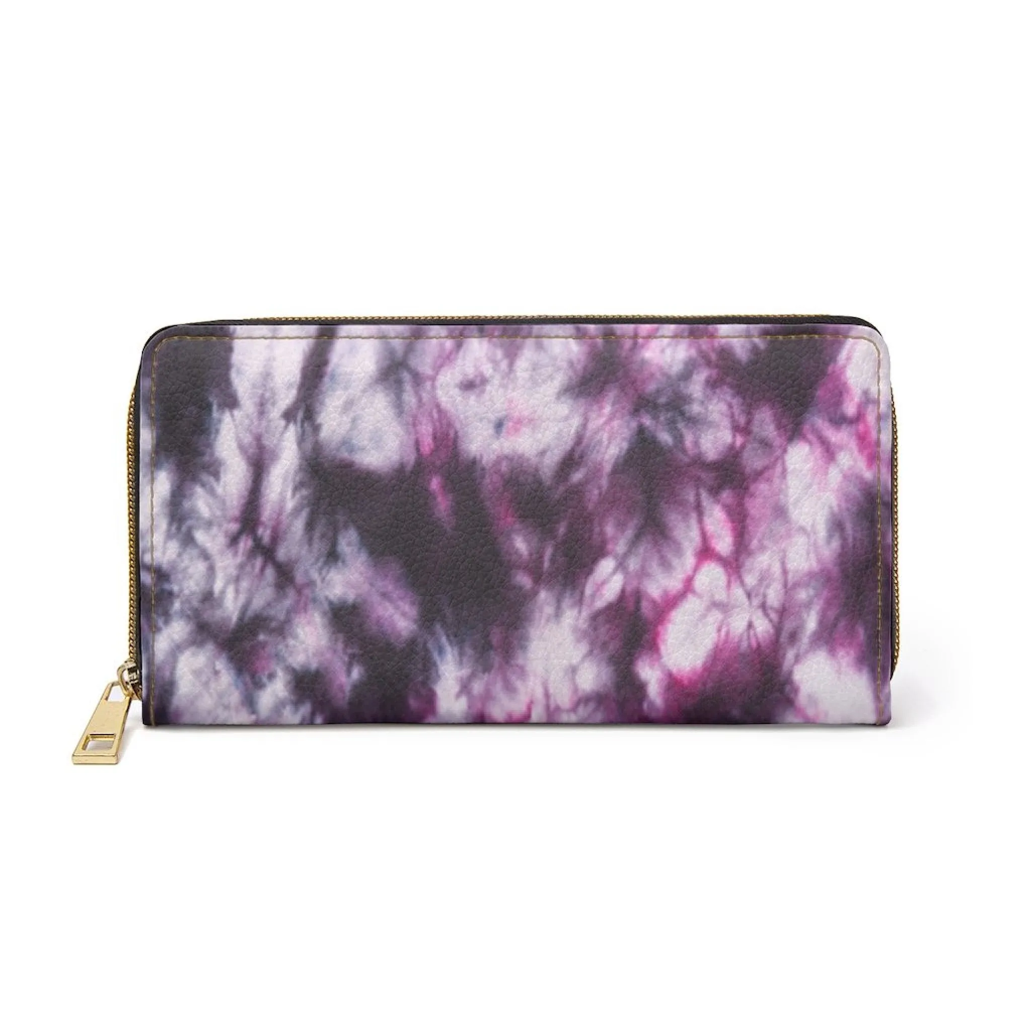 Bynelo Tie Dye Purple Zipper Wallet