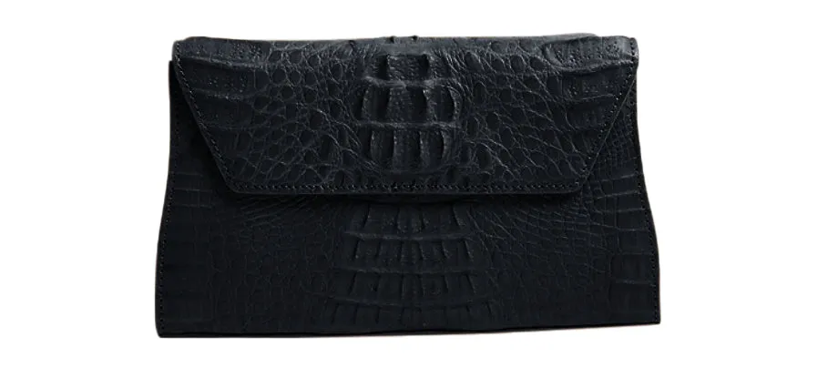 Celine Crocodile Clutch