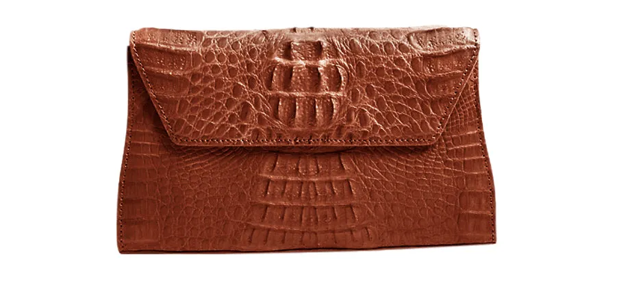 Celine Crocodile Clutch