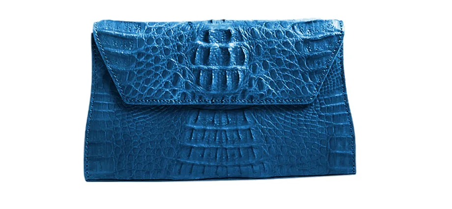 Celine Crocodile Clutch