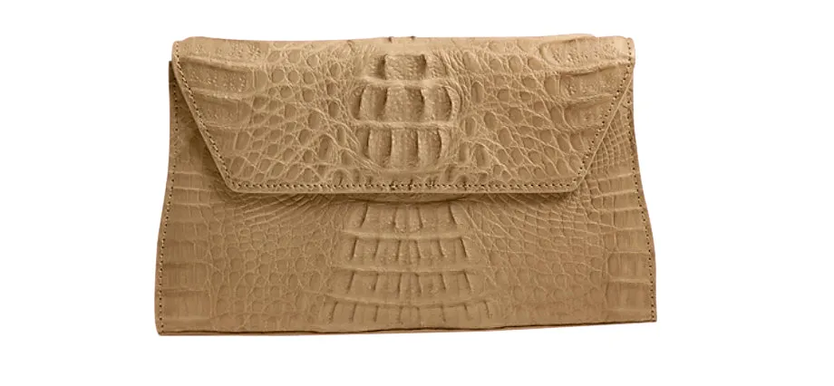 Celine Crocodile Clutch