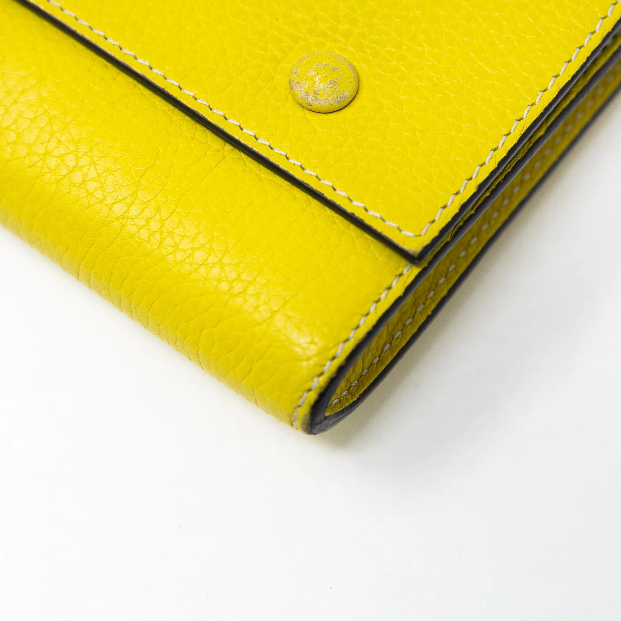 Celine Yellow Long Wallet