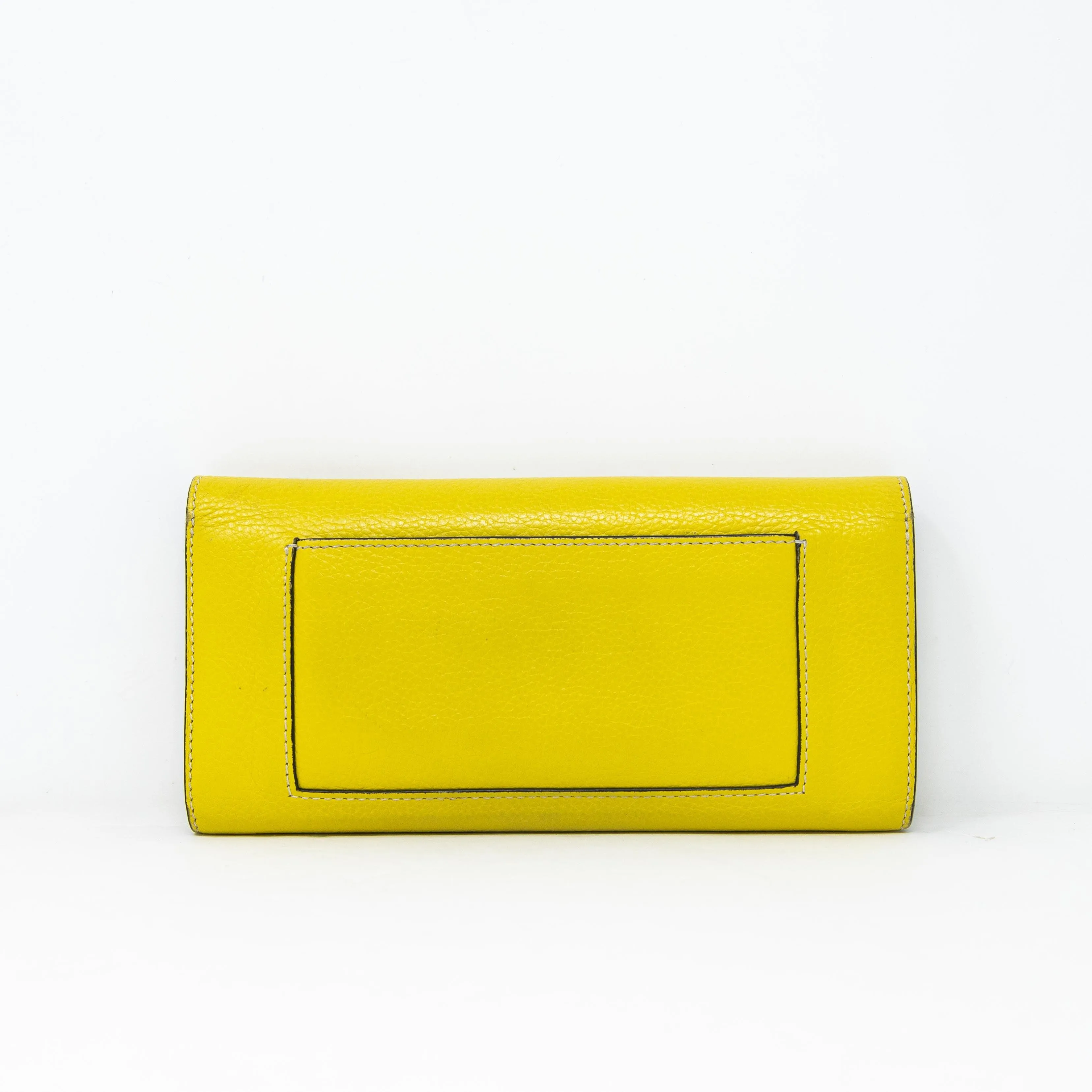 Celine Yellow Long Wallet