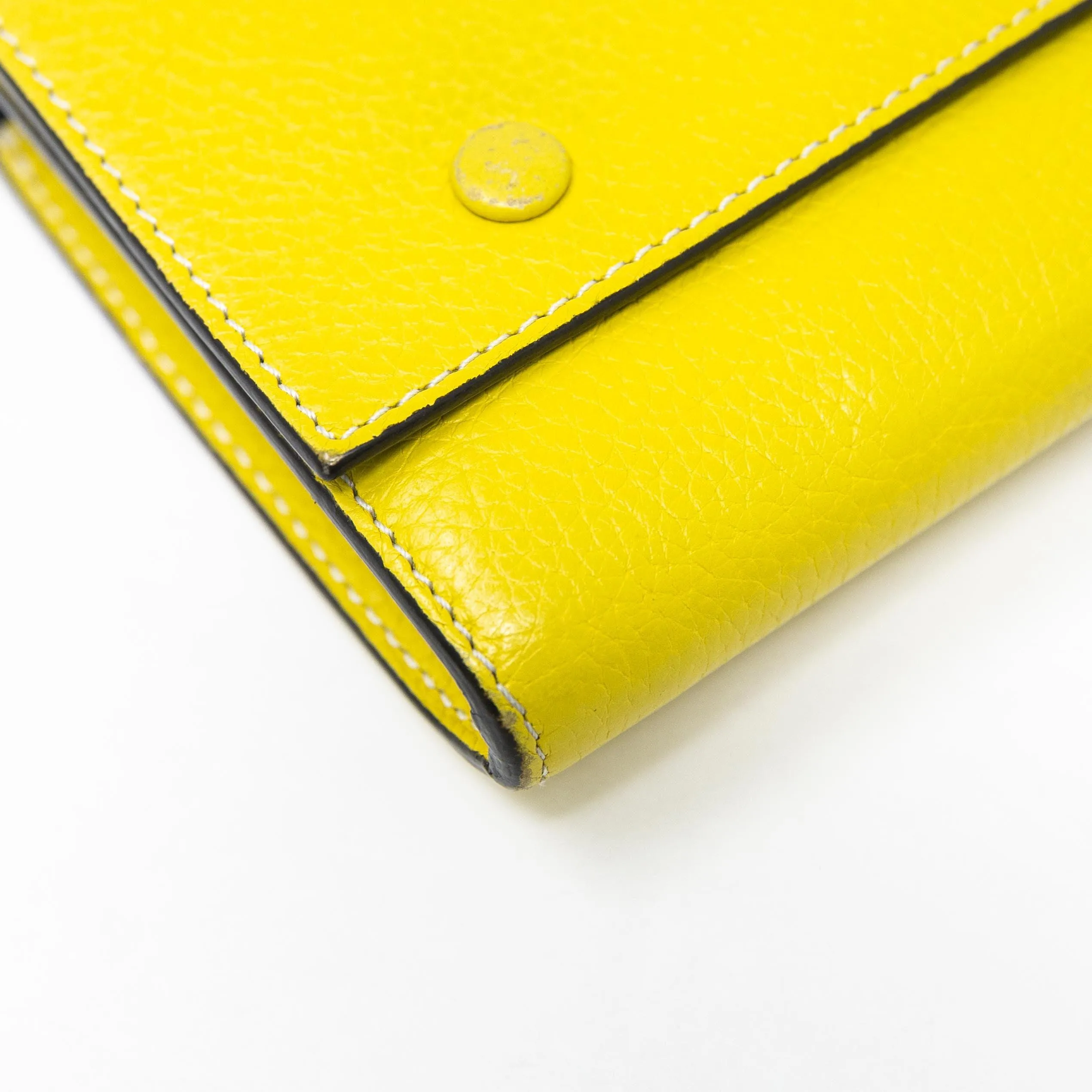 Celine Yellow Long Wallet