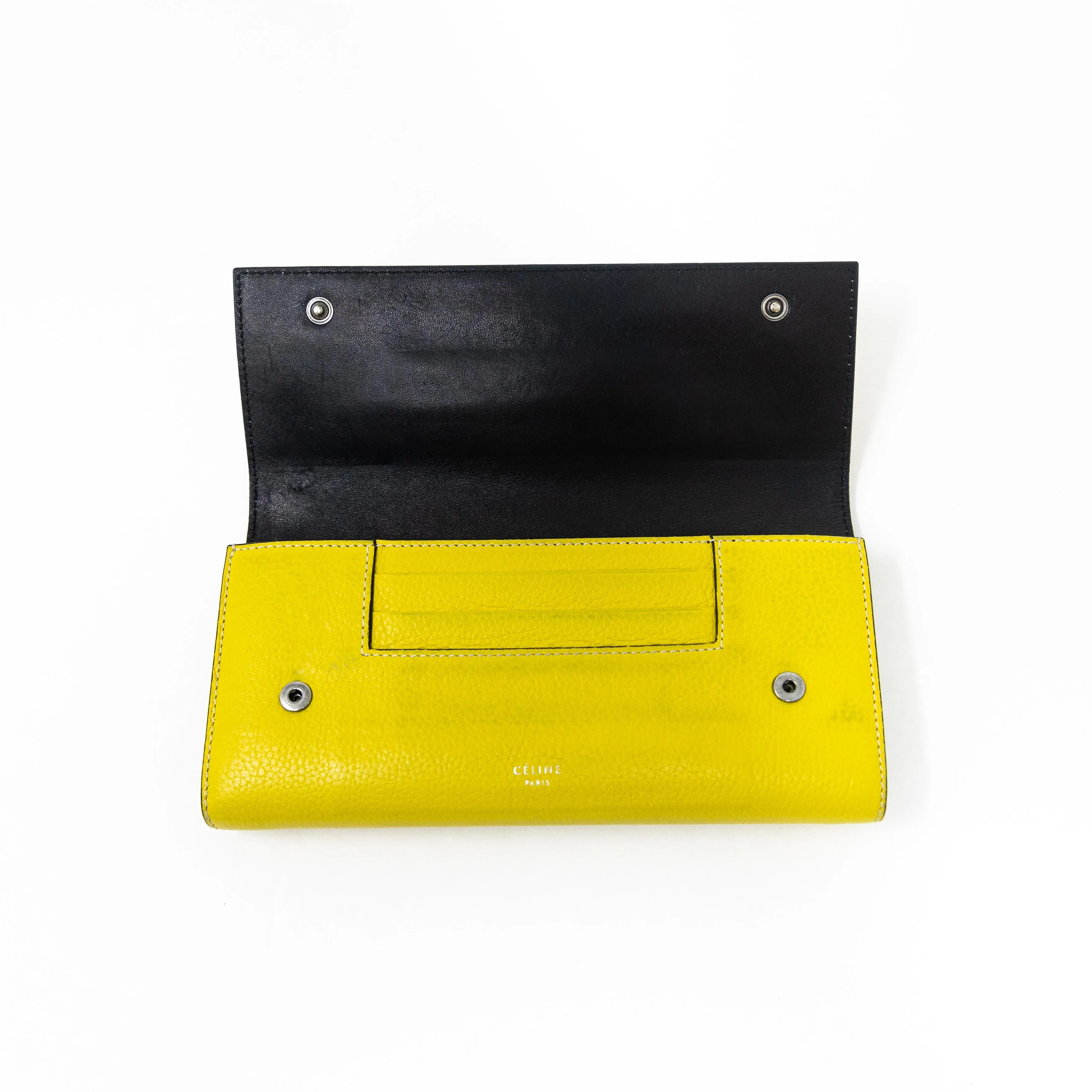 Celine Yellow Long Wallet