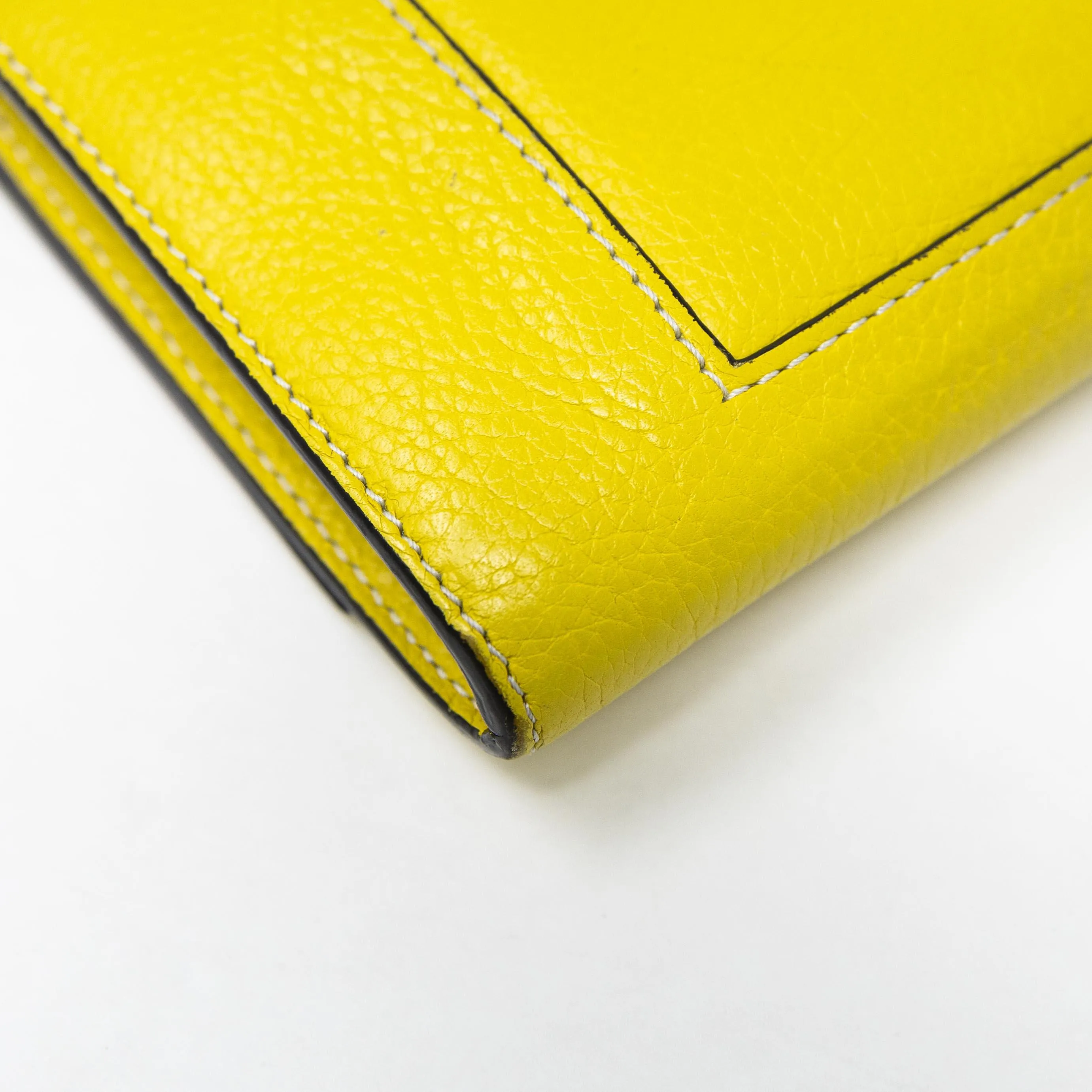 Celine Yellow Long Wallet