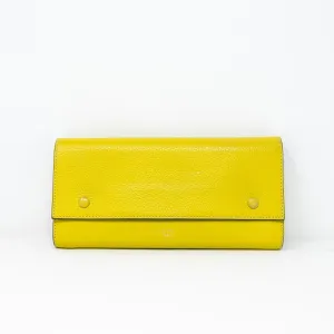 Celine Yellow Long Wallet