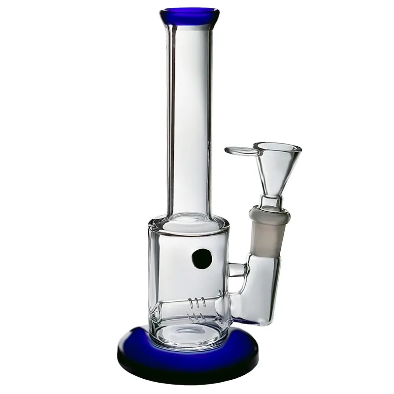 Clear glass bong with an inline percolator