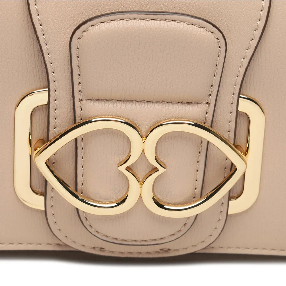 Clutch Donna con Tracolla LOVE MOSCHINO linea Love Bridge Nude