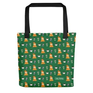 Corgis and Coffee Corgi Tote Bag