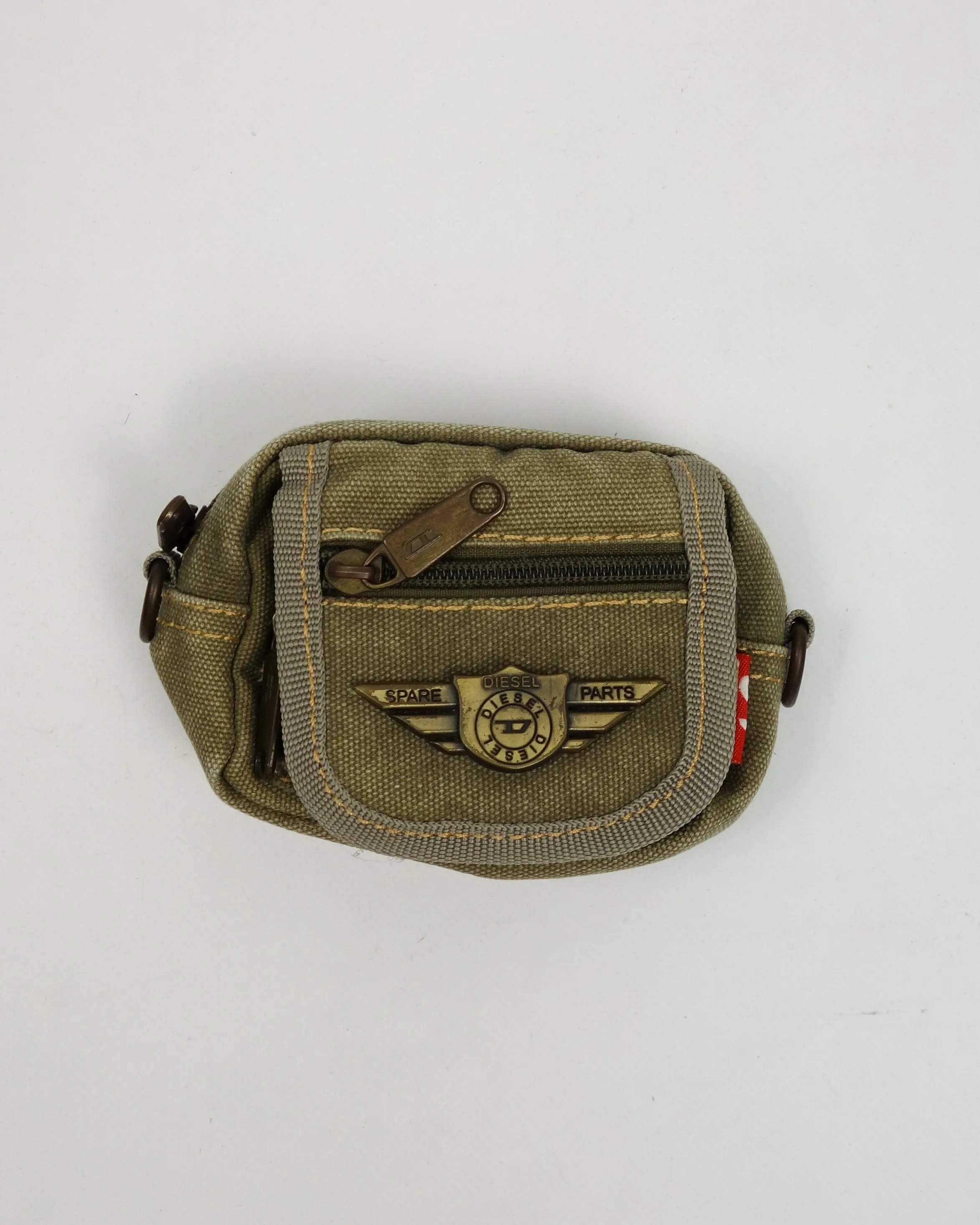 Diesel Utility Distressed Bag   Hand Wallet 1990's