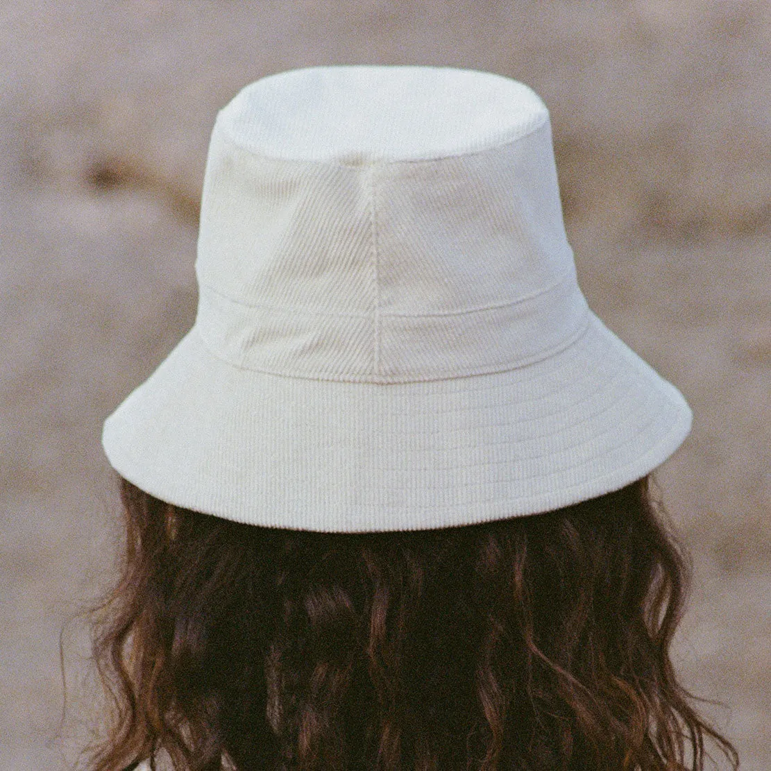 Dunes Corduroy Bucket Hat, Beige