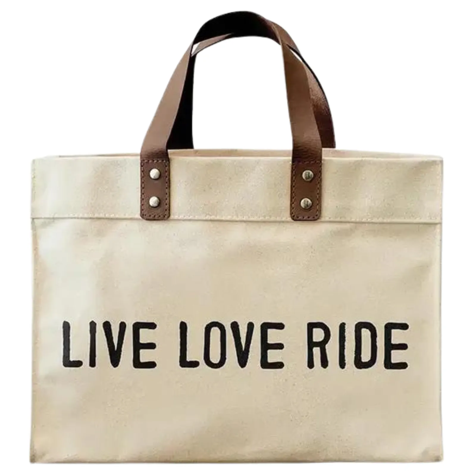 Face to Face Mini Canvas Tote in Live Love Ride