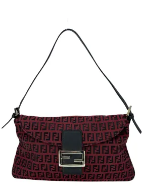 Fendi Zucchino FF Monogram Double Flap Baguette