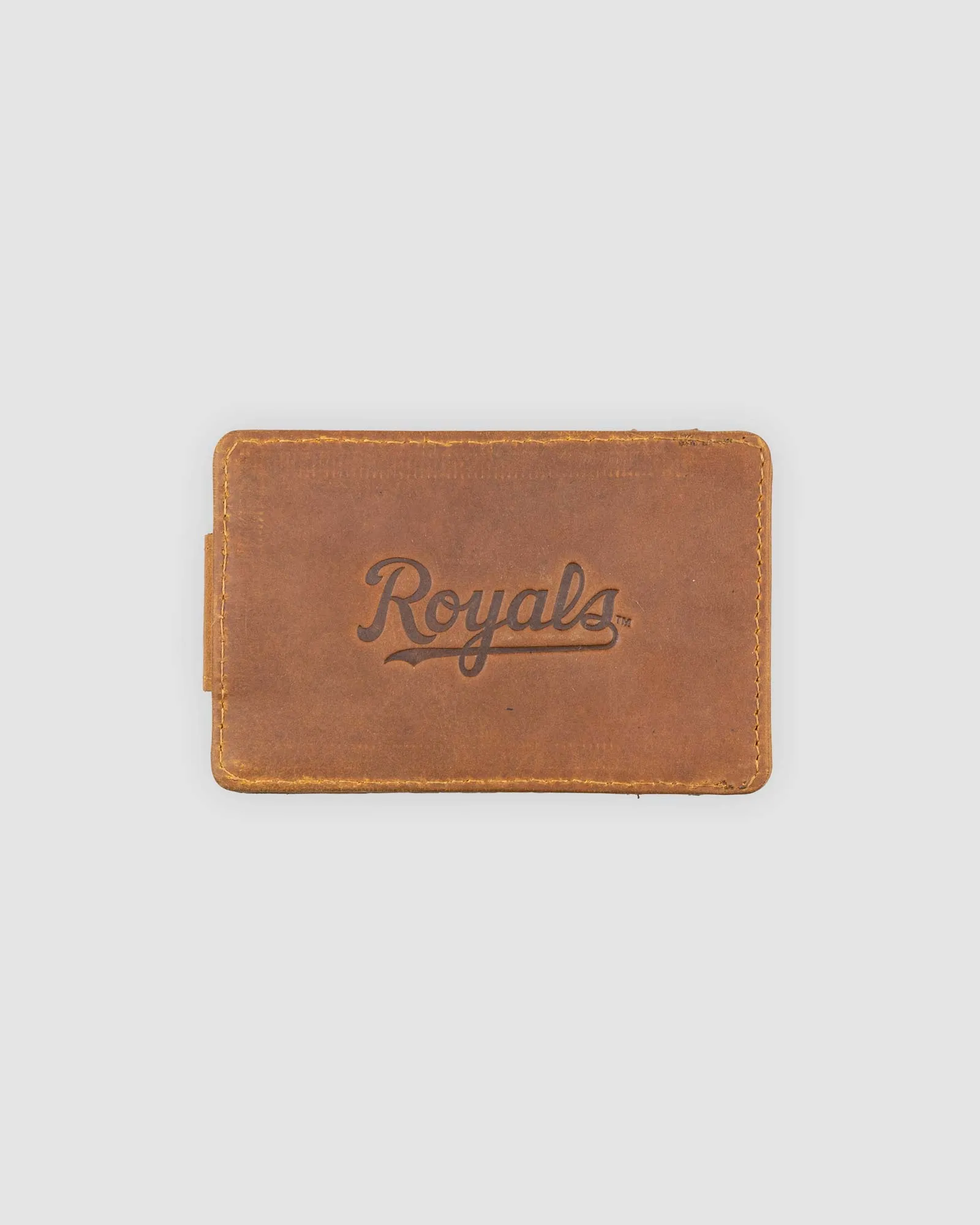 Flag Man Glove Leather Money Clip Wallet - Kansas City Royals