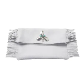 Fringe Mussel Stone Clutch