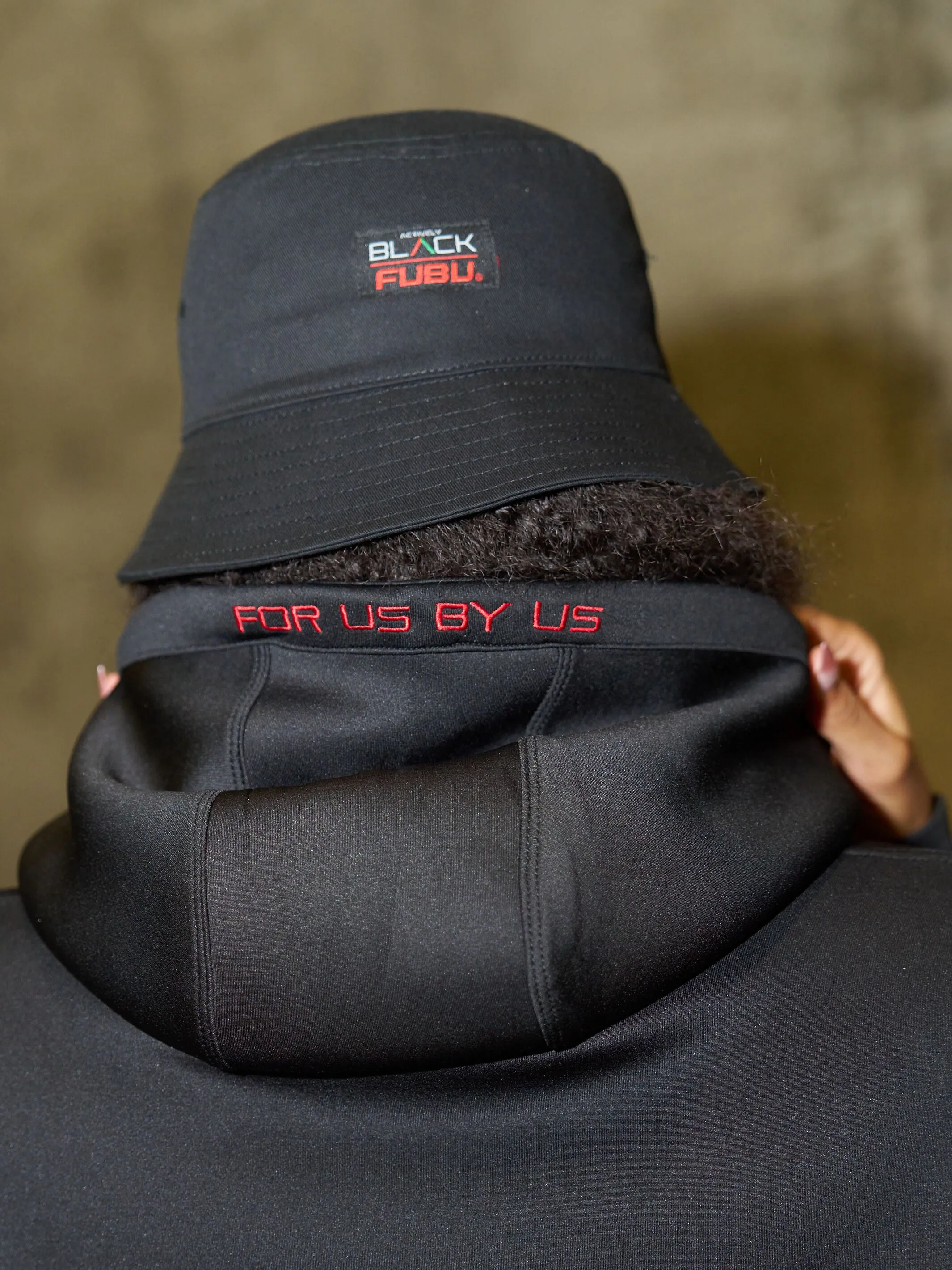 FUBU x Actively Black Premium Bucket Hat