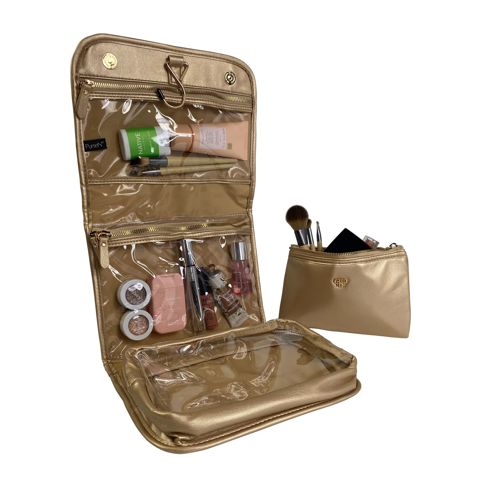 Getaway Toiletry Case - Nude & Gold