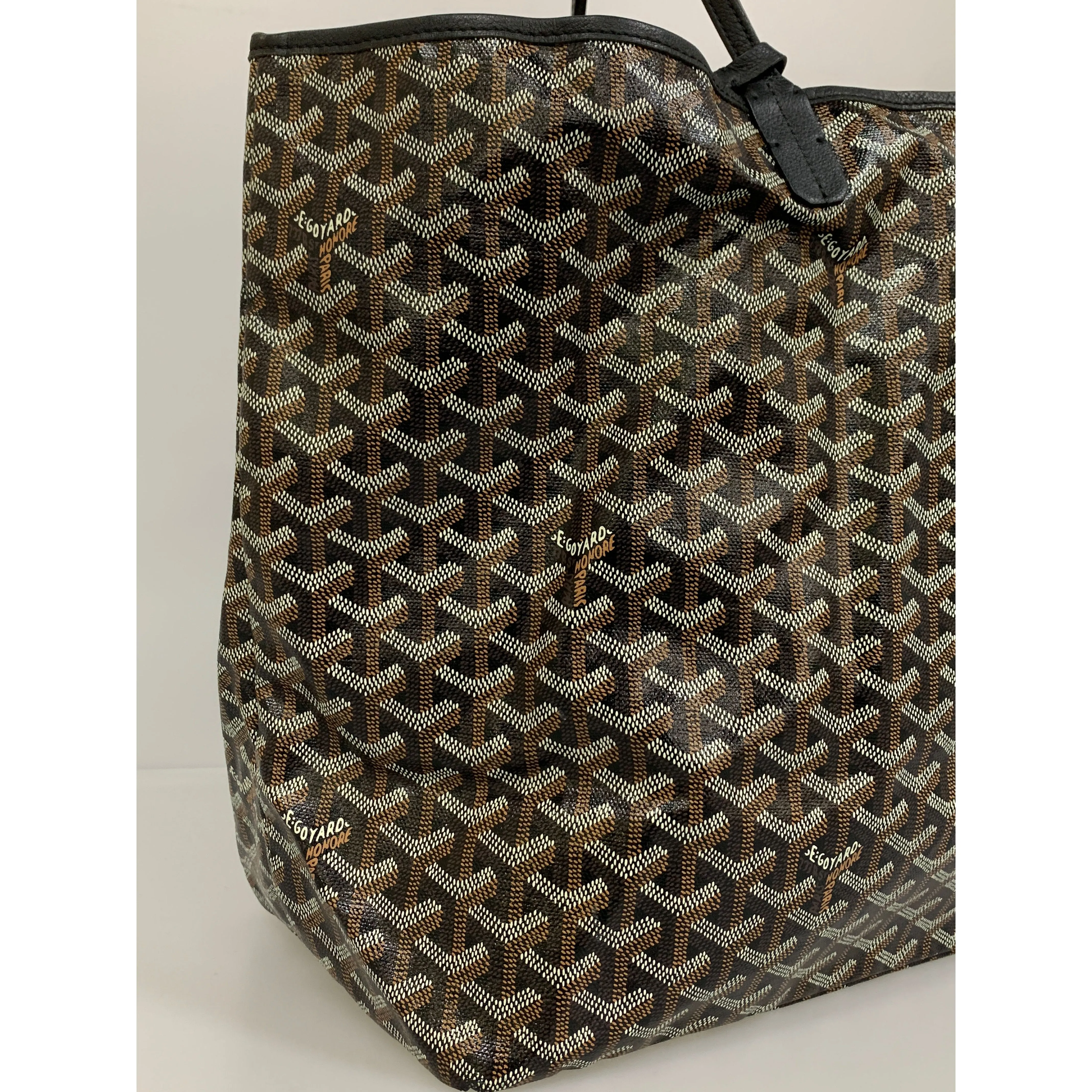 #GOYARD/Tote Bag/BLK/PVC/All Over Print