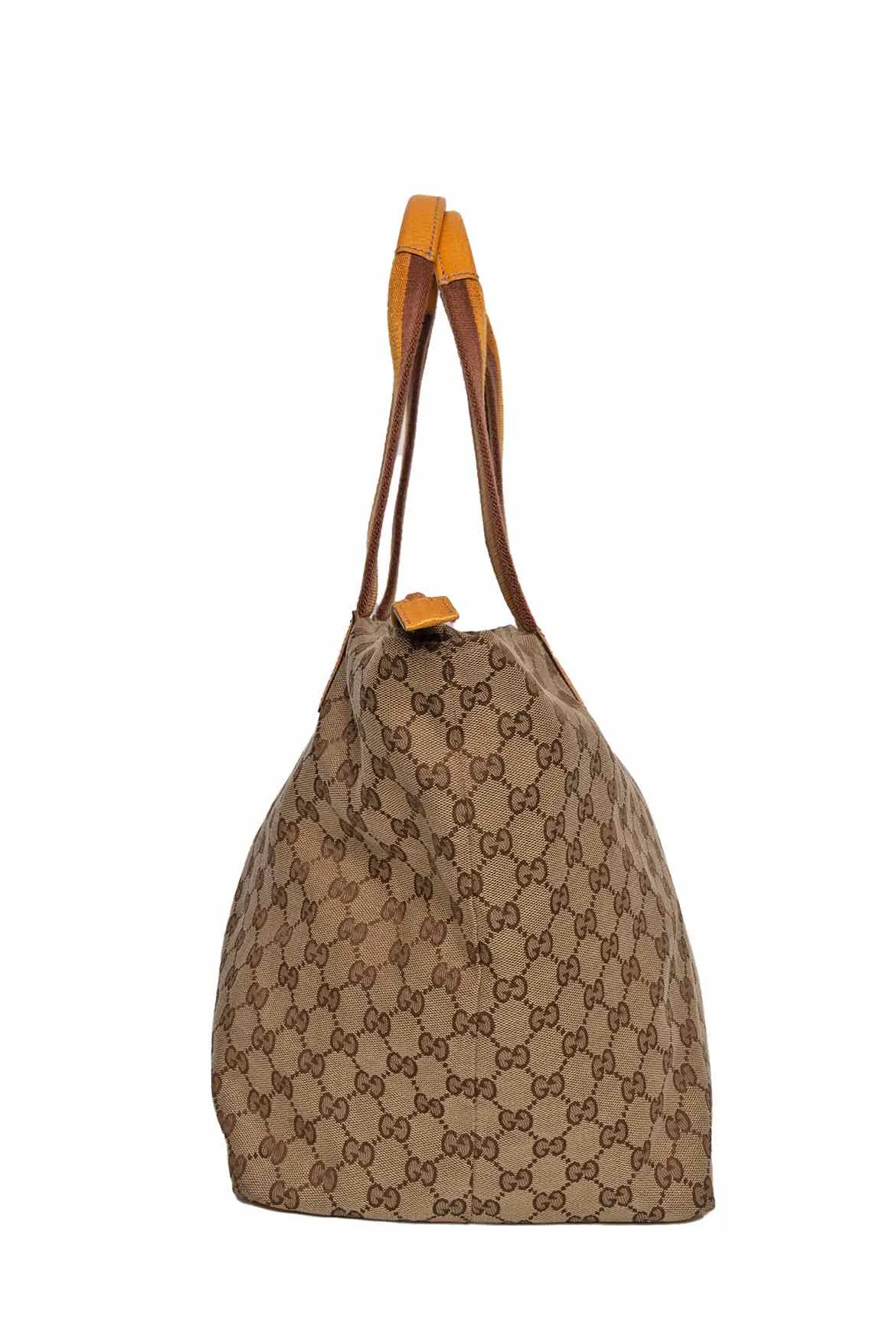 Gucci GG Canvas and Leather Tote