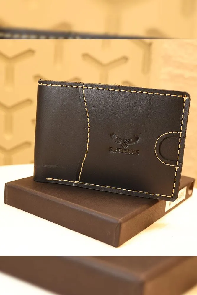 Handcrafted Single Cash Pocket Genuine Leather Wallet