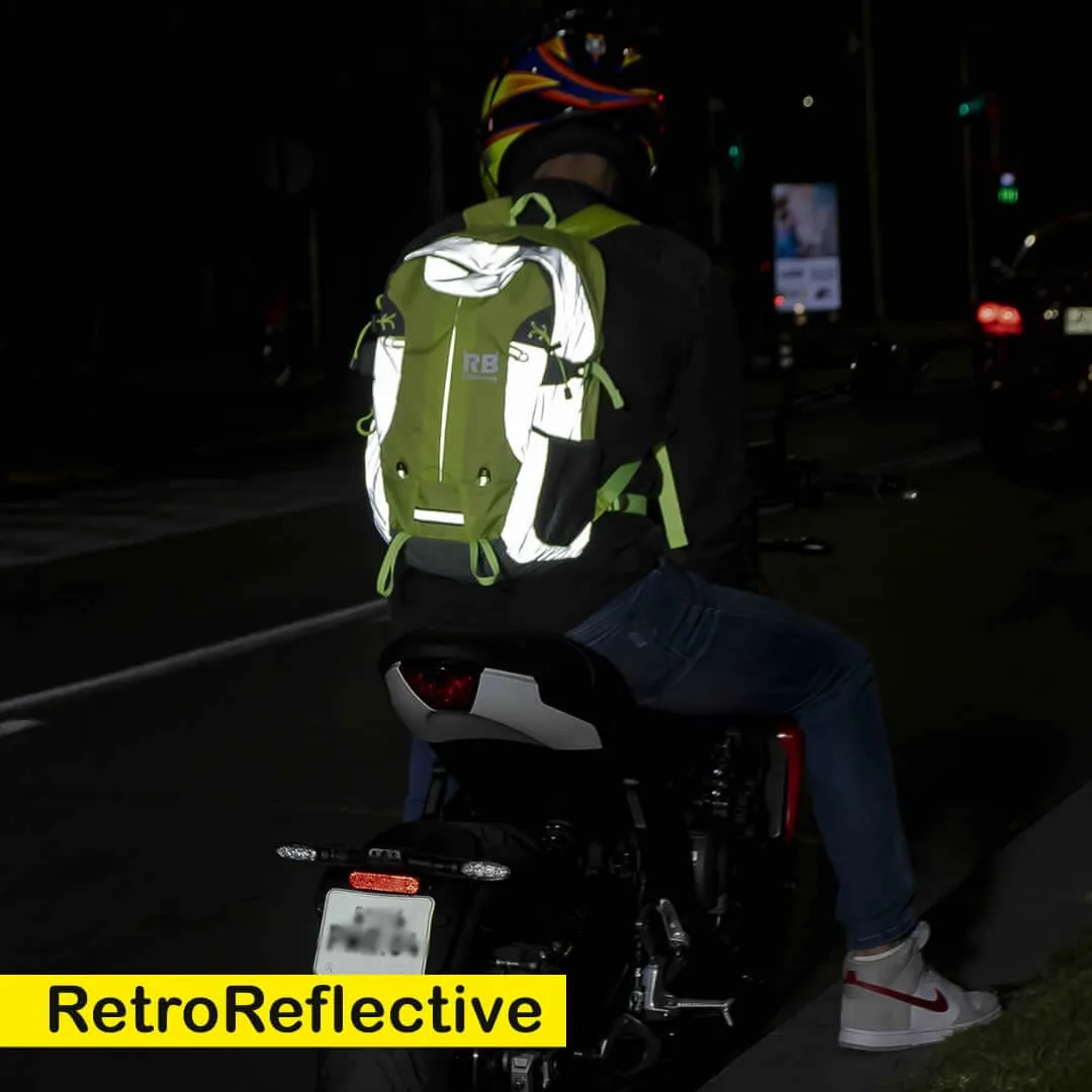 Hi Vis Reflective Commuter Bike Backpack | Riderbag Reflektor35