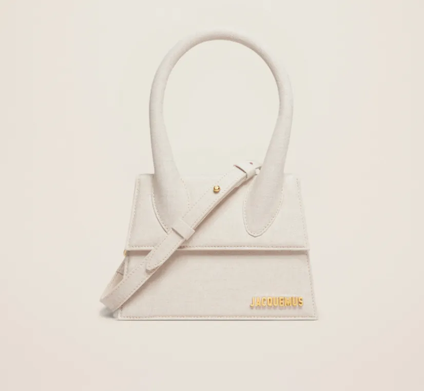 JACQUEMUS BEIGE LE CHIQUITO MOYEN HANDBAG