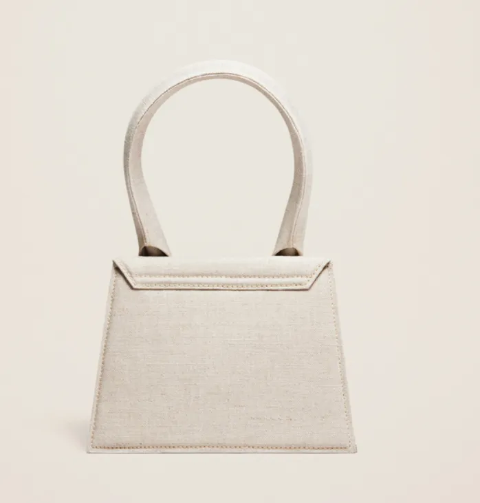 JACQUEMUS BEIGE LE CHIQUITO MOYEN HANDBAG