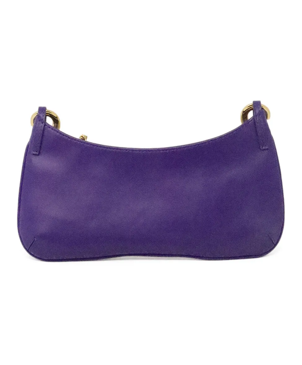 Jacquemus Purple Leather Shoulder Bag