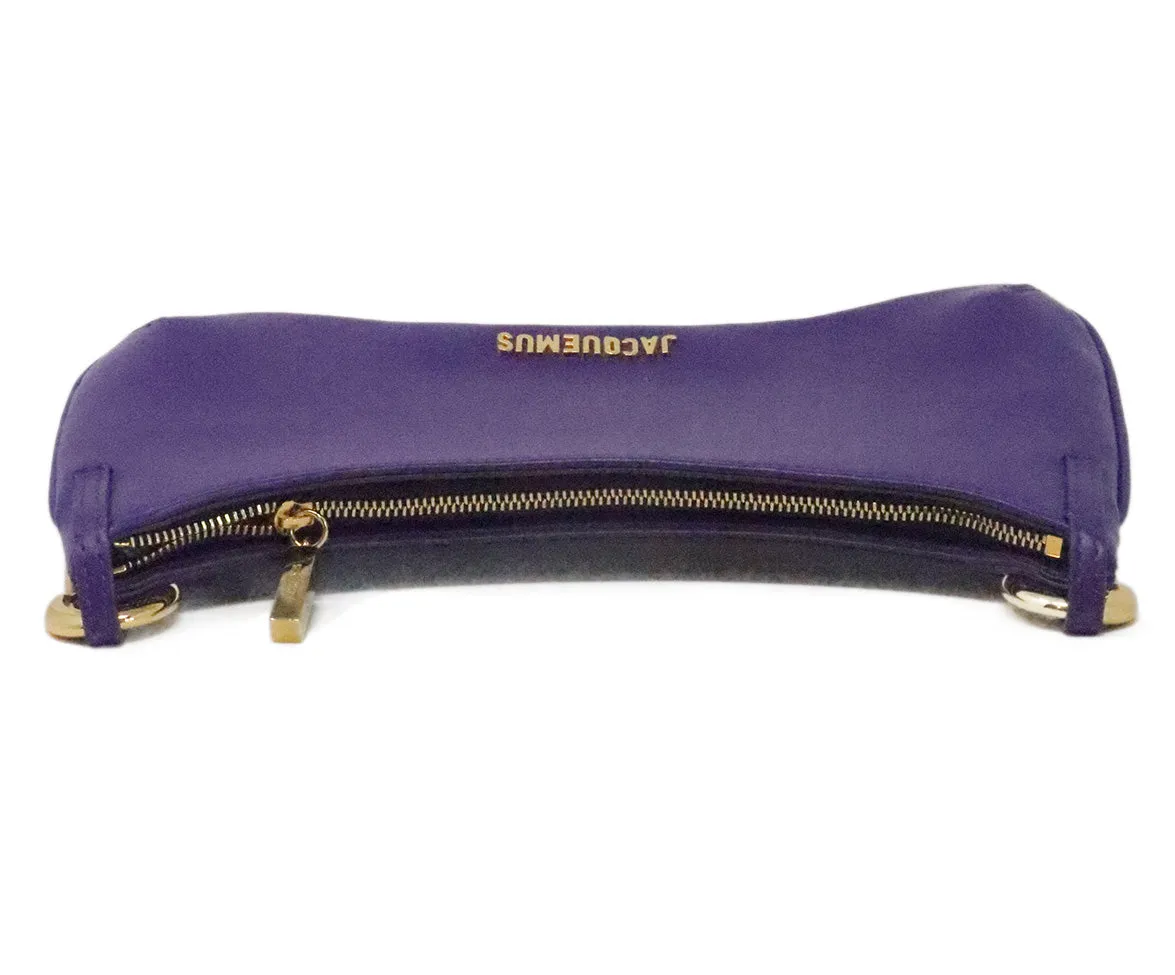 Jacquemus Purple Leather Shoulder Bag