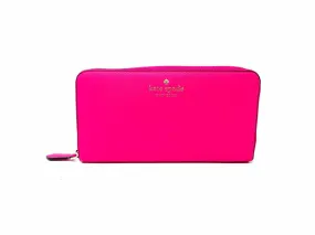 Kate Spade Pink Saffiano Leather W/ BAG! Designer Wallet