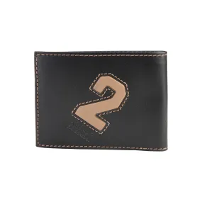 La Martina Men's Leather wallet - Black