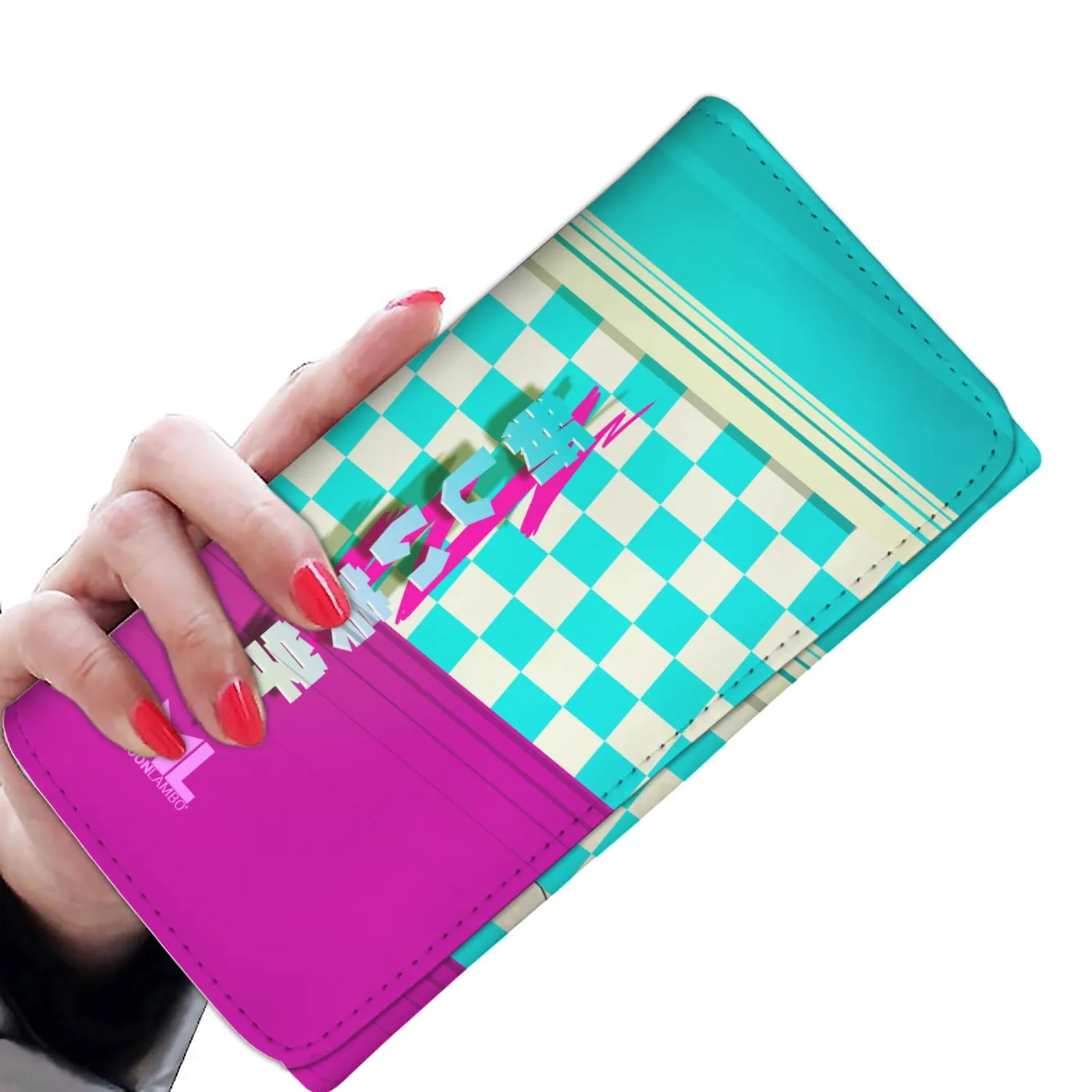 Ladies New aesthetic checkered Wallet