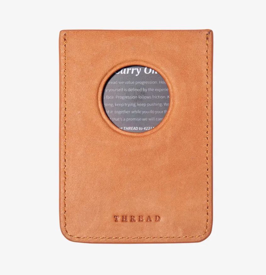 Leather Thread Wallets Magnetic RFID protected Phone Wallet