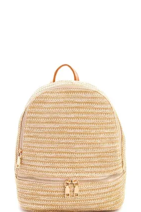 Lets Travel Straw Backpack