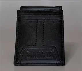 Levi's Wallet RFID Identity Theft Protection Coated Leather Trifold 31LV160016 - Black