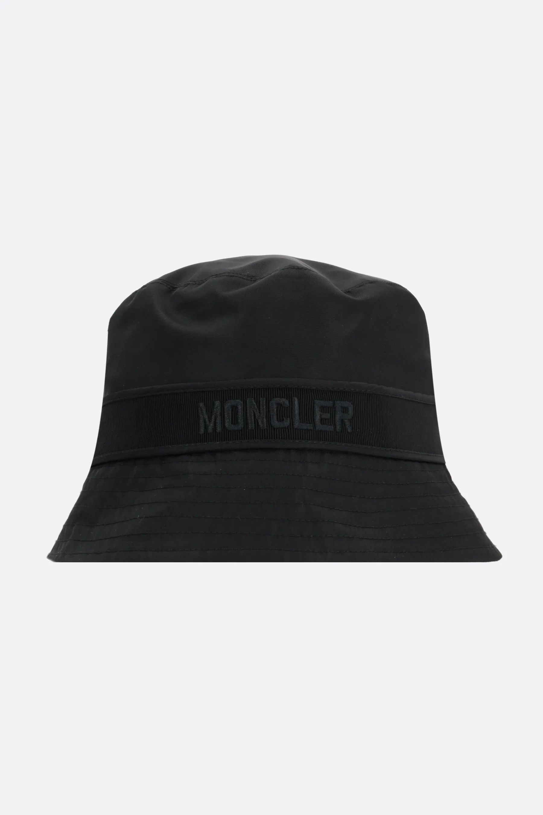 logo embroidered satin bucket hat