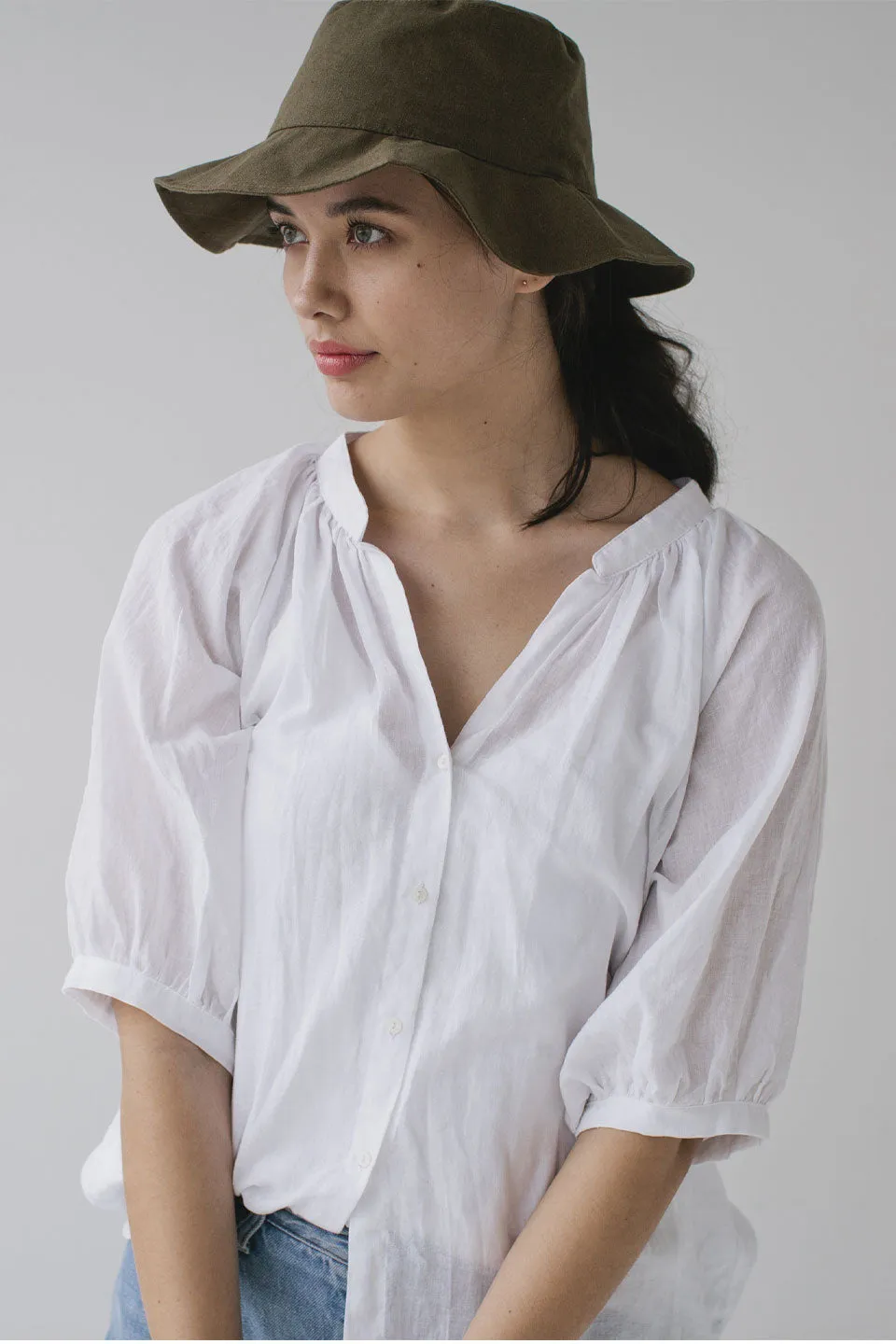 Love Linen Bucket Hat Khaki